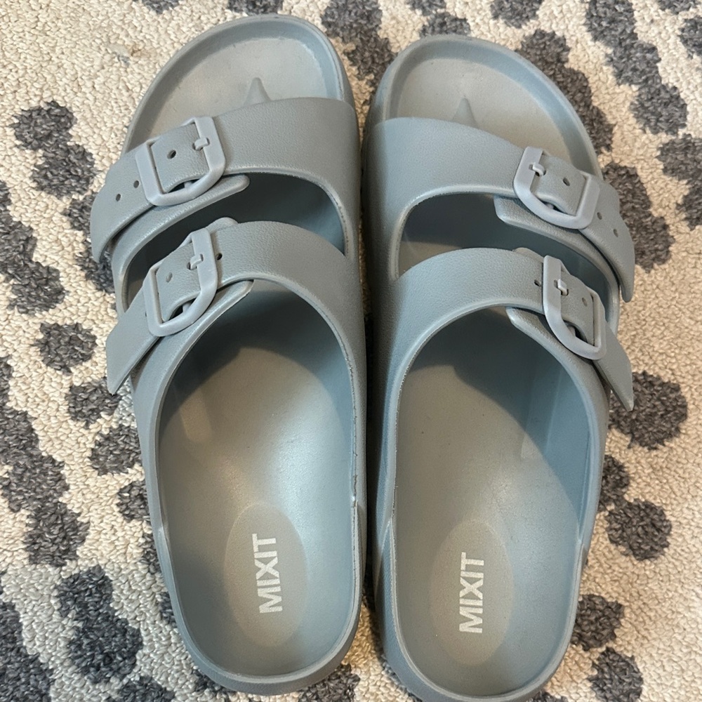 Mixit Blue Slide Sandals